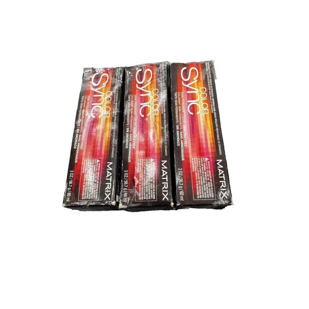 Matrix Color SYNC DEMI-PERMANENT HAIR COLOR 10M Extra Light Blonde - LOT OF 3